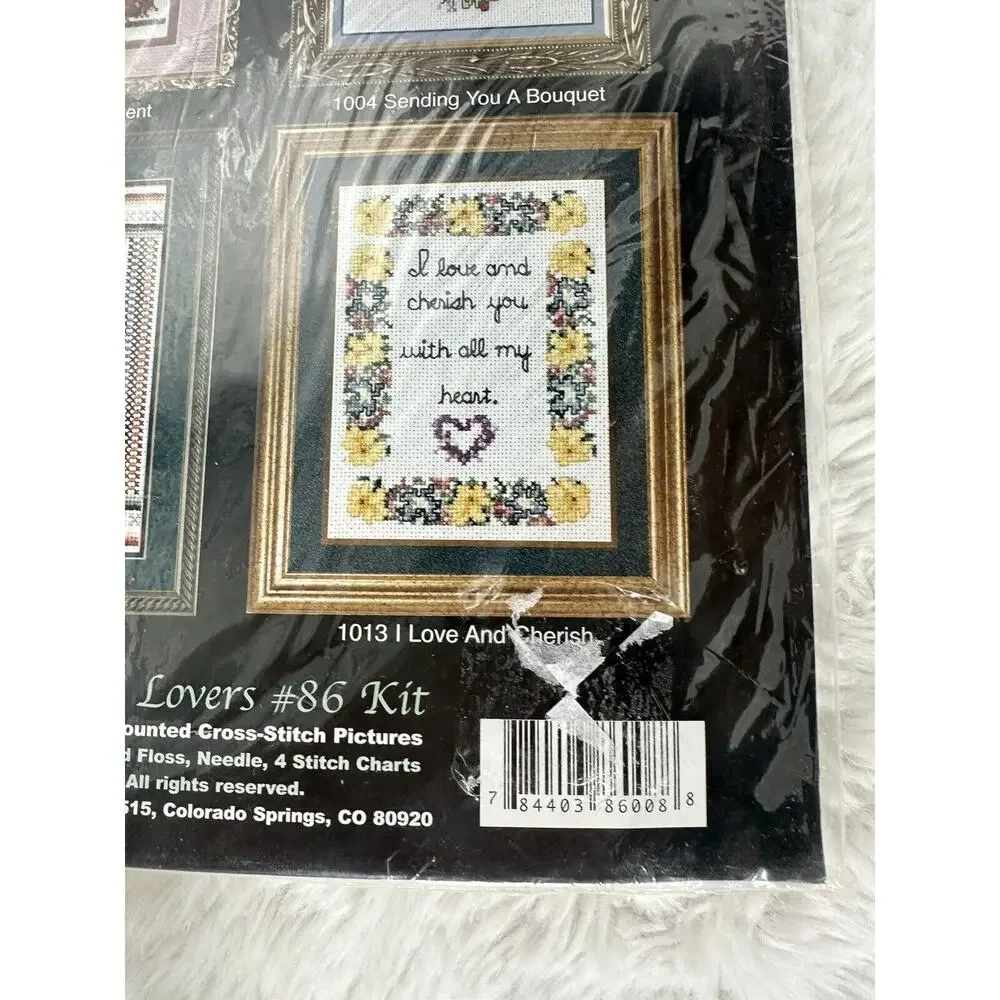 Vintage Sandi Phipps Mother Husband Lovers #86 Counted Cross Stitch Kit 4 Design